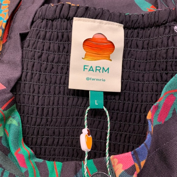 FARM RIO JUNGLE COLORS MINI DRESS - Picture 10 of 15